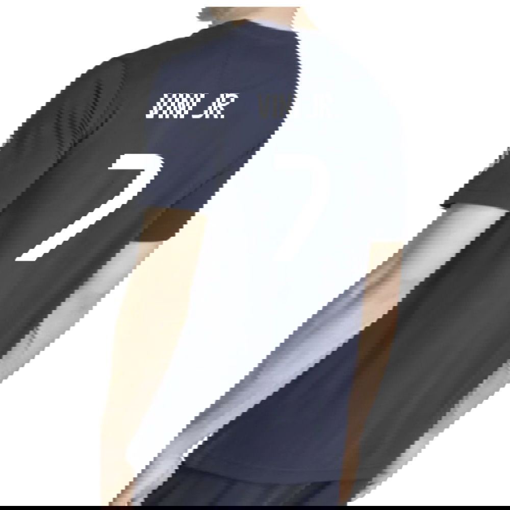 2025-2026 Real Madrid US Tee (Navy) (Vini Jr. 7)