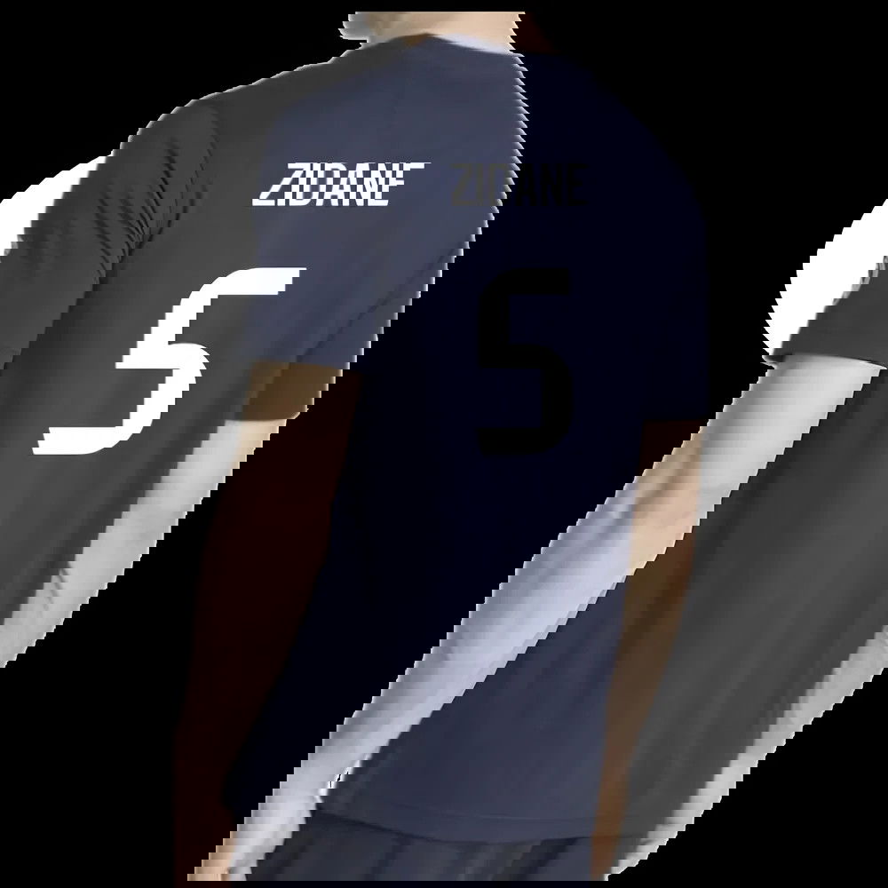 2025-2026 Real Madrid US Tee (Navy) (Zidane 5)