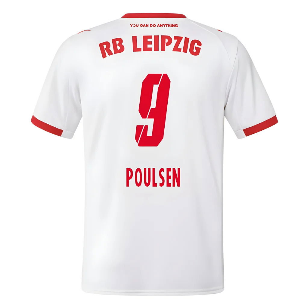 2025-2026 Red Bull Leipzig Home Shirt (Poulsen 9)