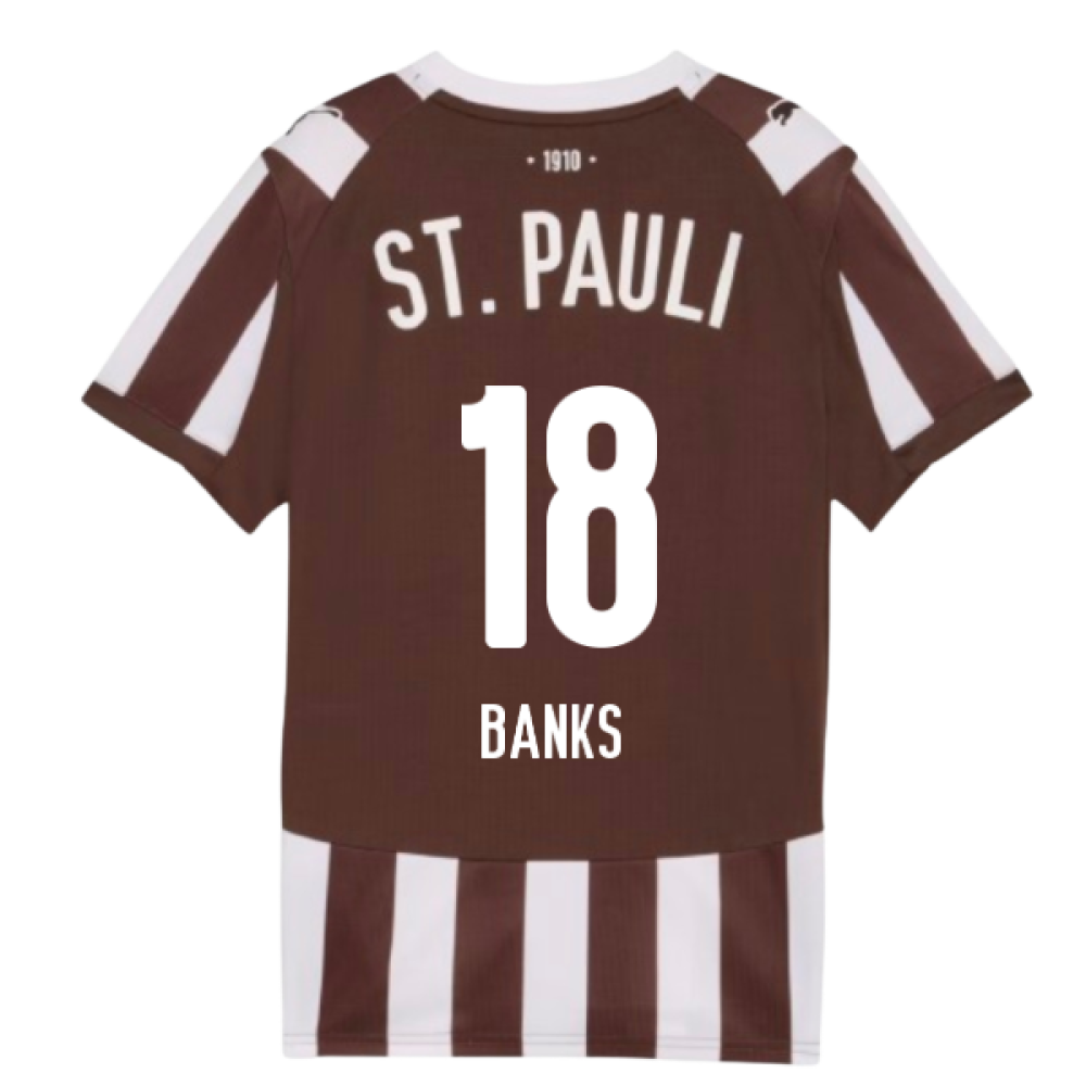 2025-2026 St Pauli Home Shirt (Kids) (Banks 18)
