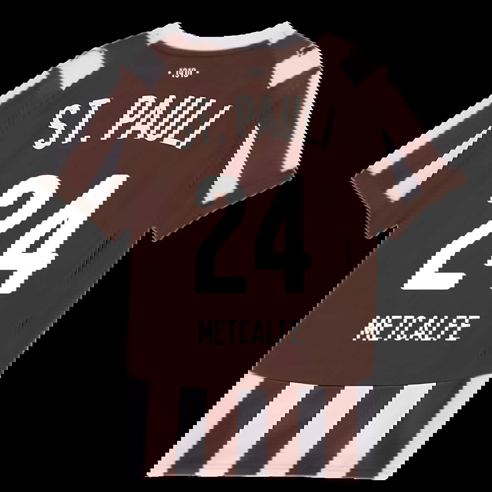 2025-2026 St Pauli Home Shirt (Kids) (Metcalfe 24)