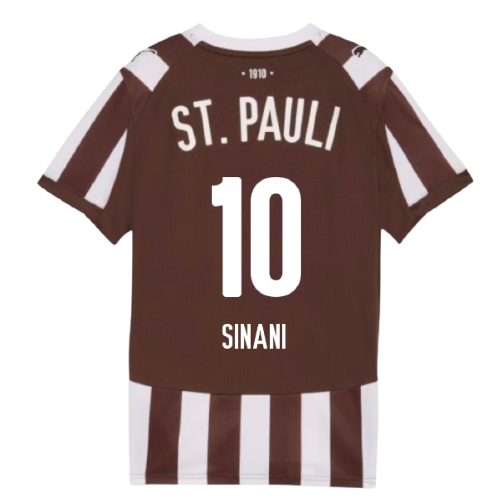 2025-2026 St Pauli Home Shirt (Kids) (Sinani 10)