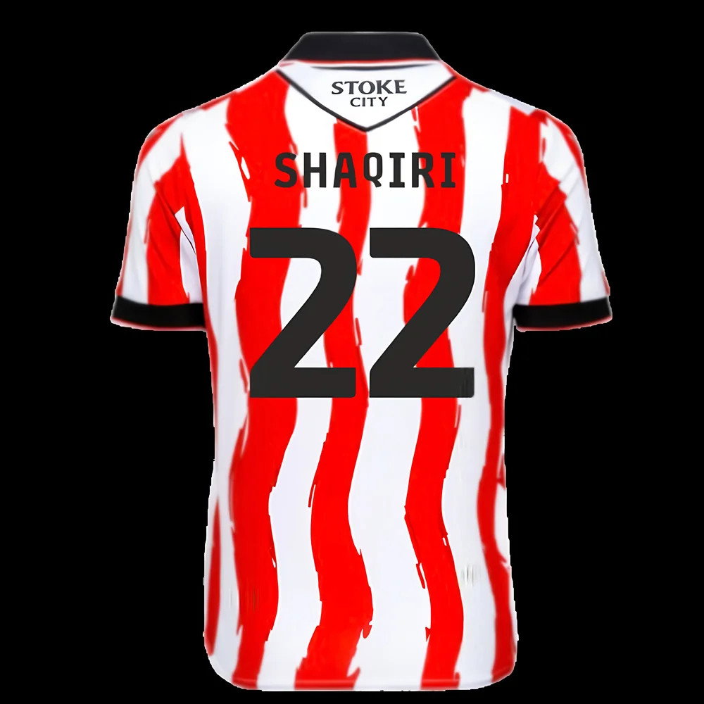 2025-2026 Stoke City Home Shirt (Kids) (Shaqiri 22)