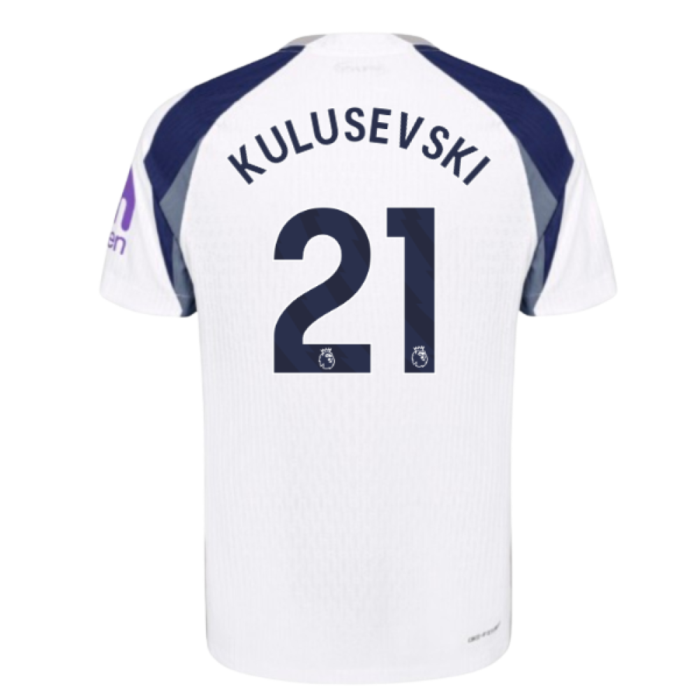 2025-2026 Tottenham Hotspur Authentic Home Shirt (Kulusevski 21)