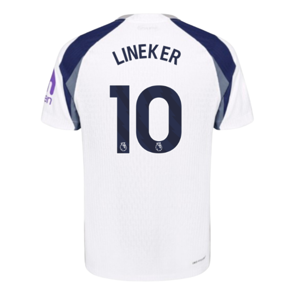 2025-2026 Tottenham Hotspur Authentic Home Shirt (Lineker 10)