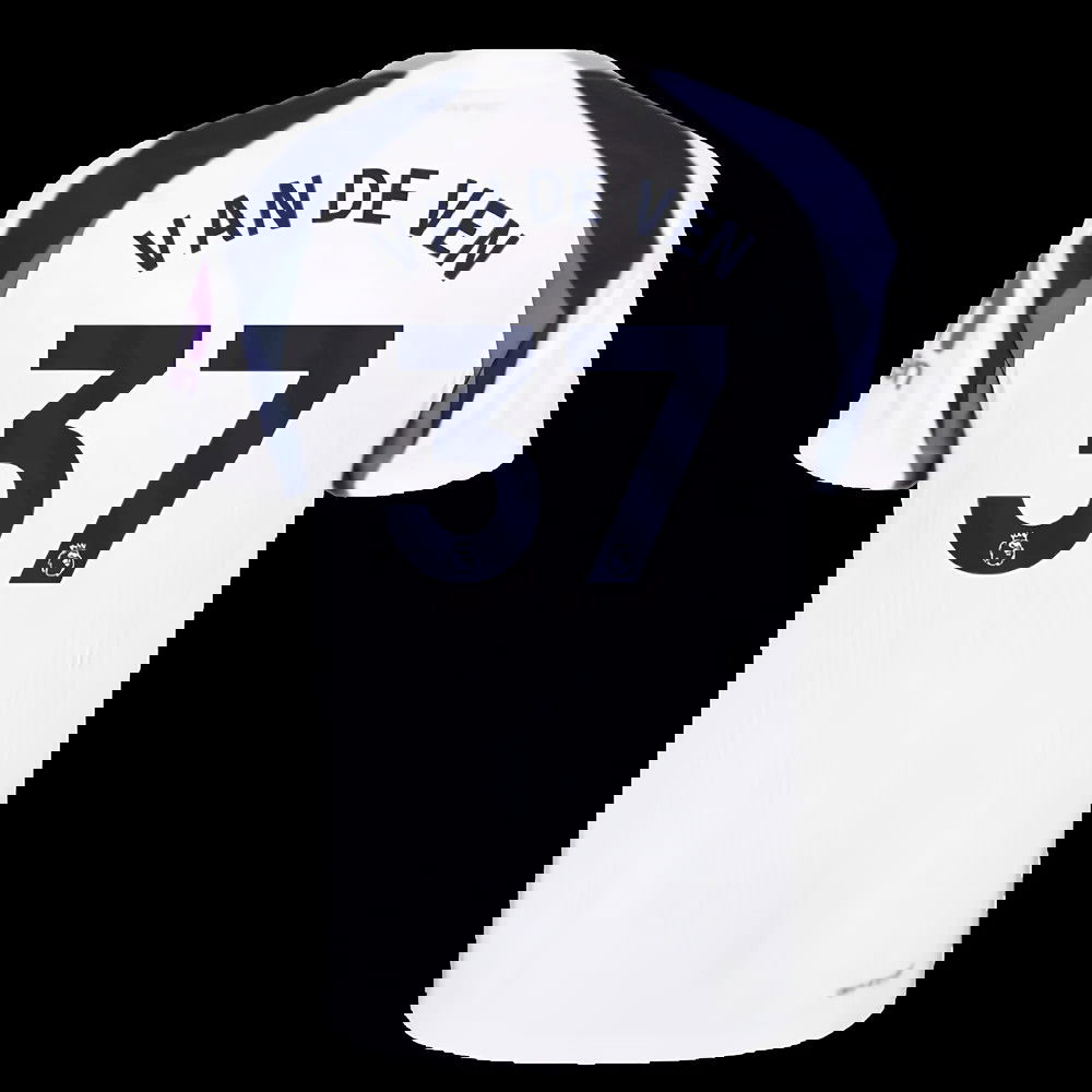 2025-2026 Tottenham Hotspur Authentic Home Shirt (Van De Ven 37)