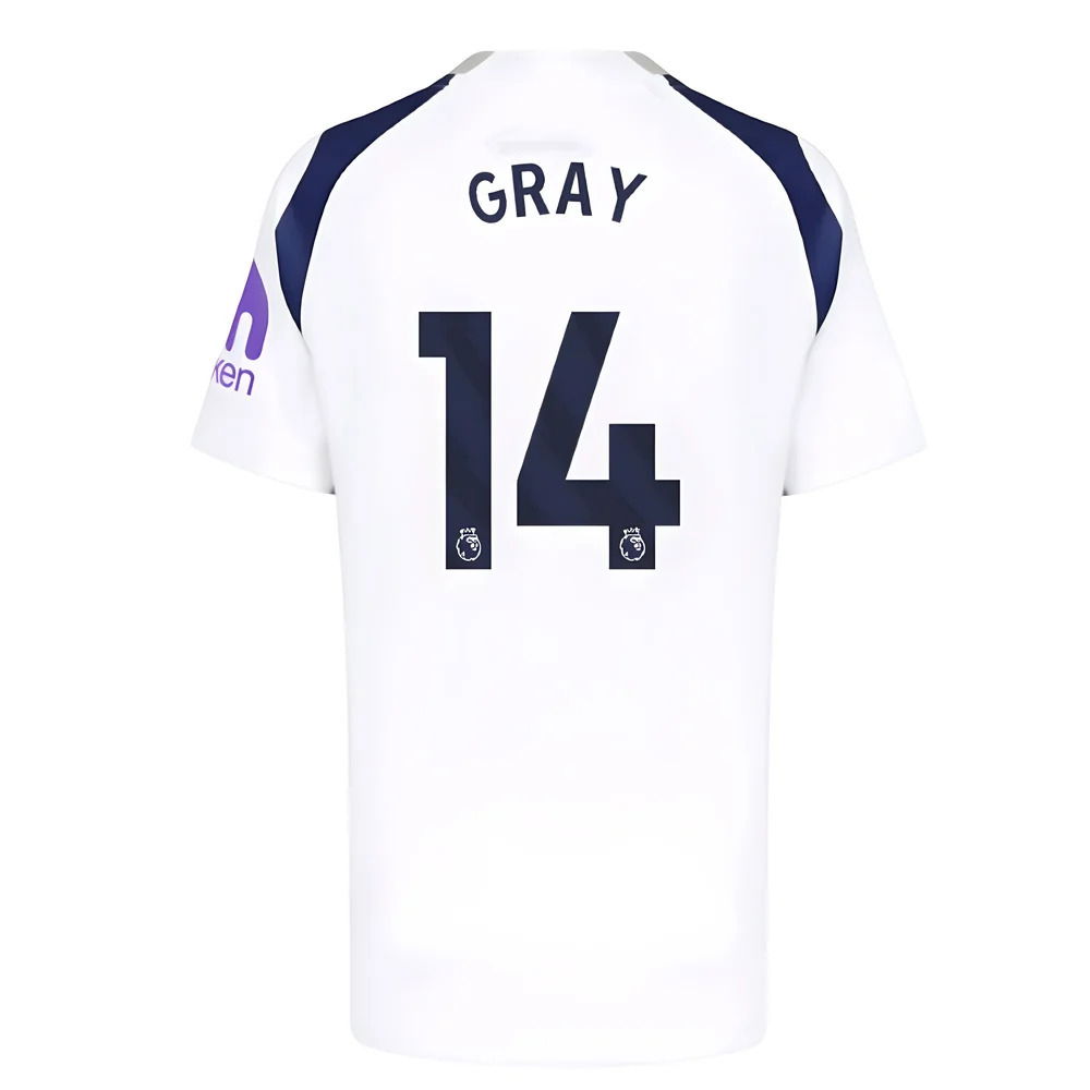 2025-2026 Tottenham Hotspur Home Shirt (Kids) (Gray 14)