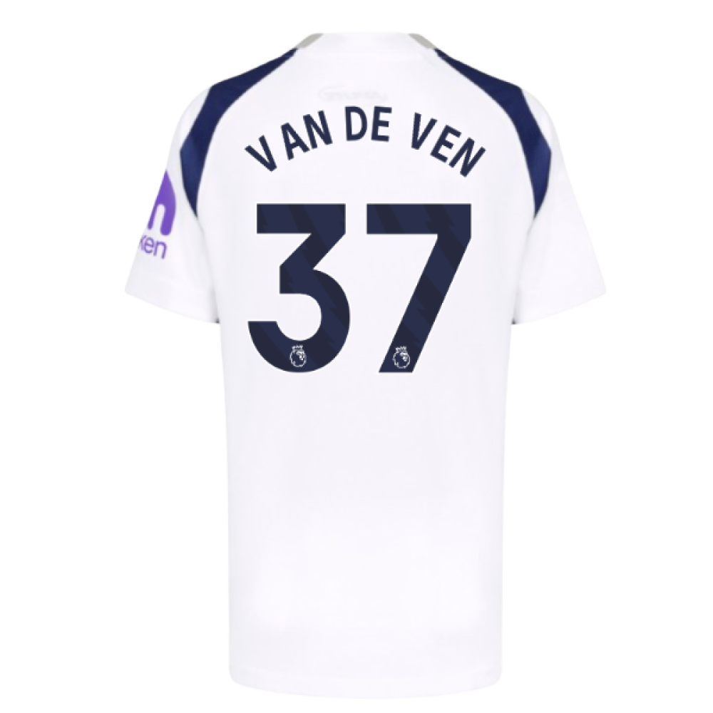 2025-2026 Tottenham Hotspur Home Shirt (Kids) (Van De Ven 37)