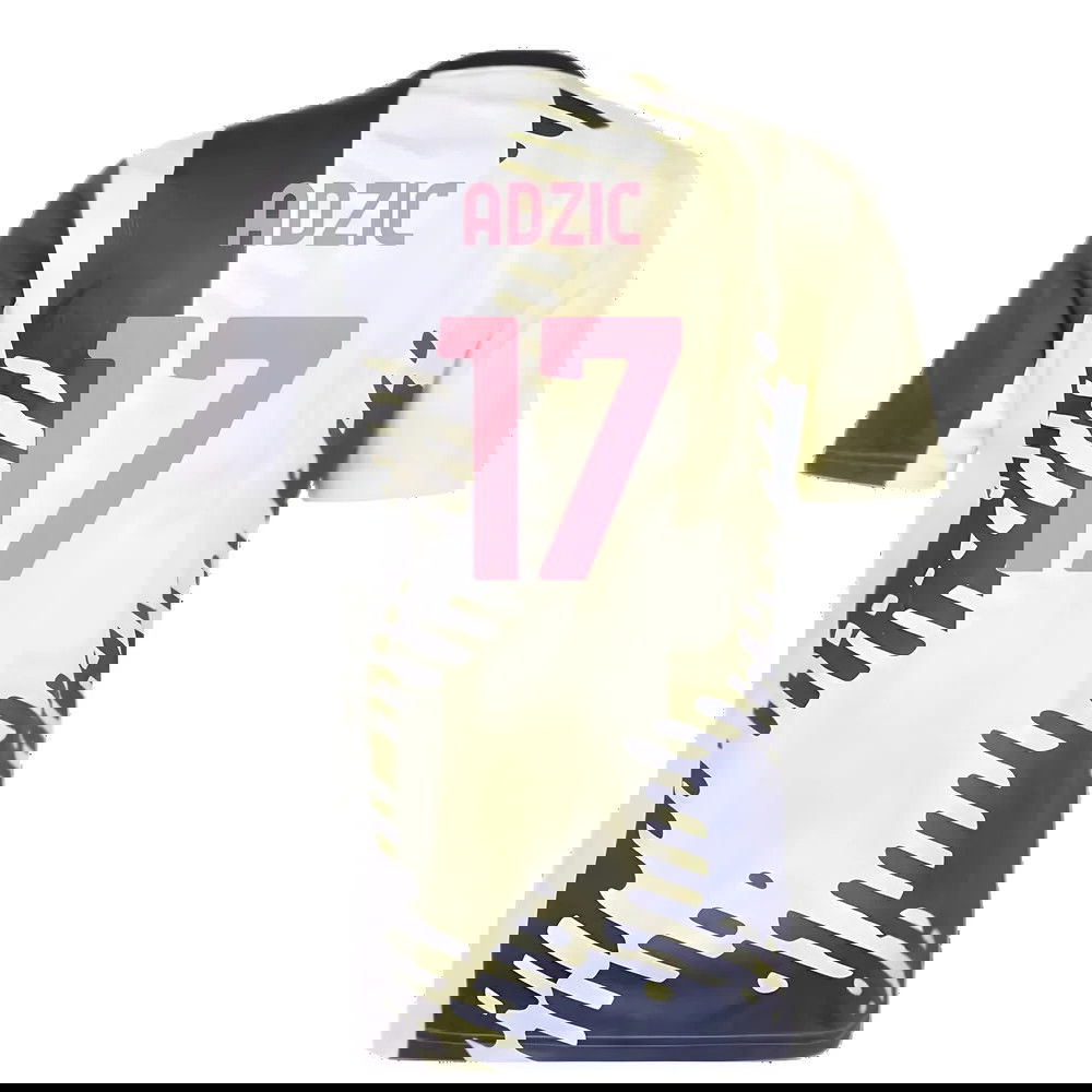 2025 Juventus Pre-Match Shirt (Yellow) (Adzic 17)