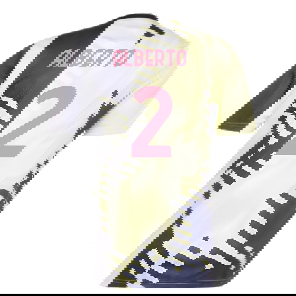 2025 Juventus Pre-Match Shirt (Yellow) (Alberto 2)