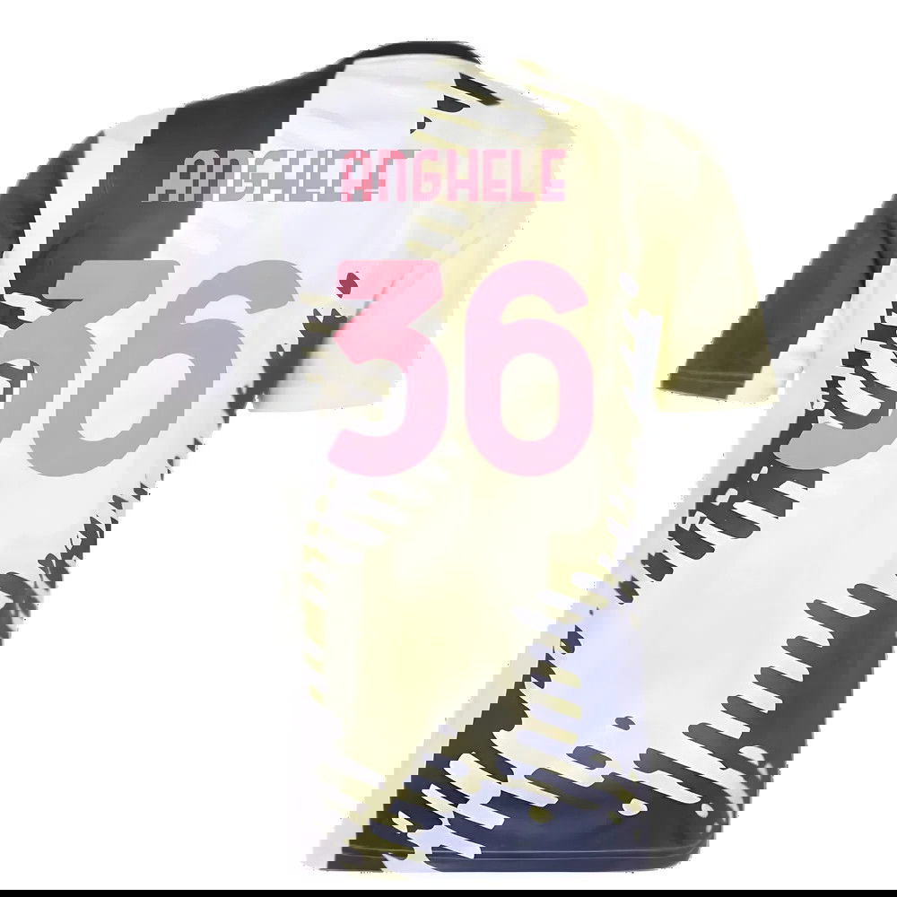 2025 Juventus Pre-Match Shirt (Yellow) (Anghele 36)