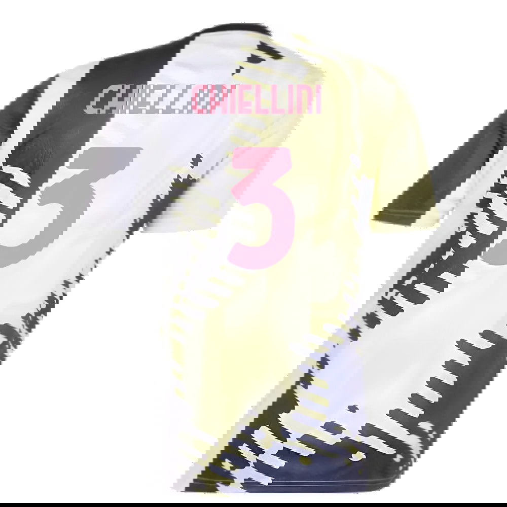 2025 Juventus Pre-Match Shirt (Yellow) (Chiellini 3)