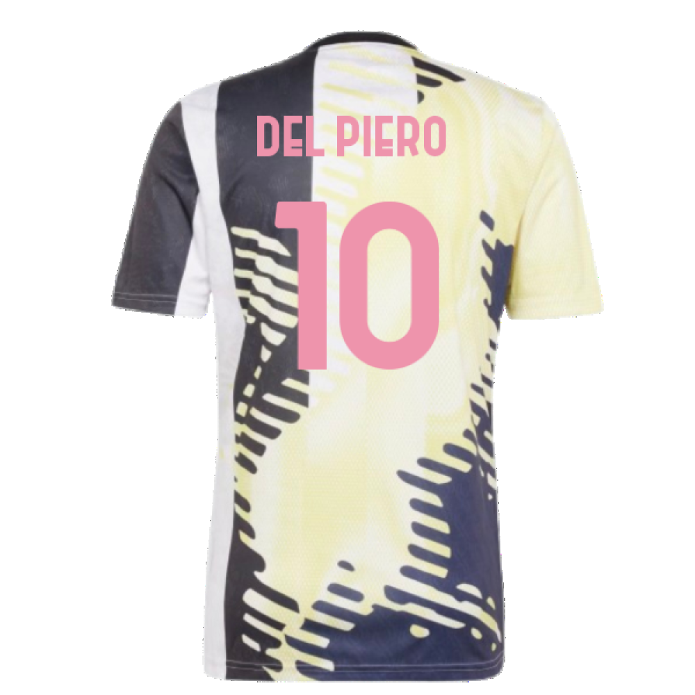 2025 Juventus Pre-Match Shirt (Yellow) (Del Piero 10)