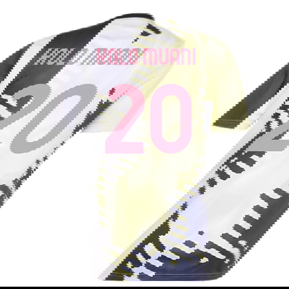 2025 Juventus Pre-Match Shirt (Yellow) (Kolo Muani 20)