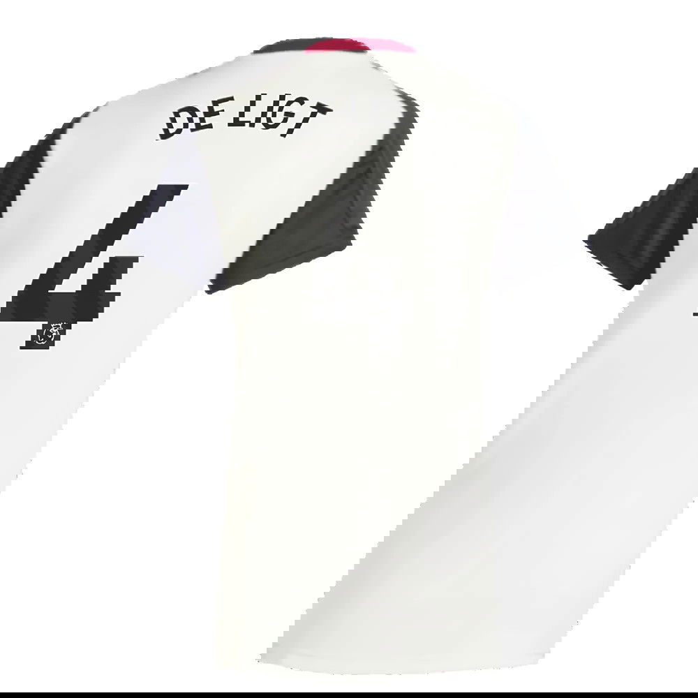 2025 Man Utd Training Jersey (Off White) - Womens (De Ligt 4)