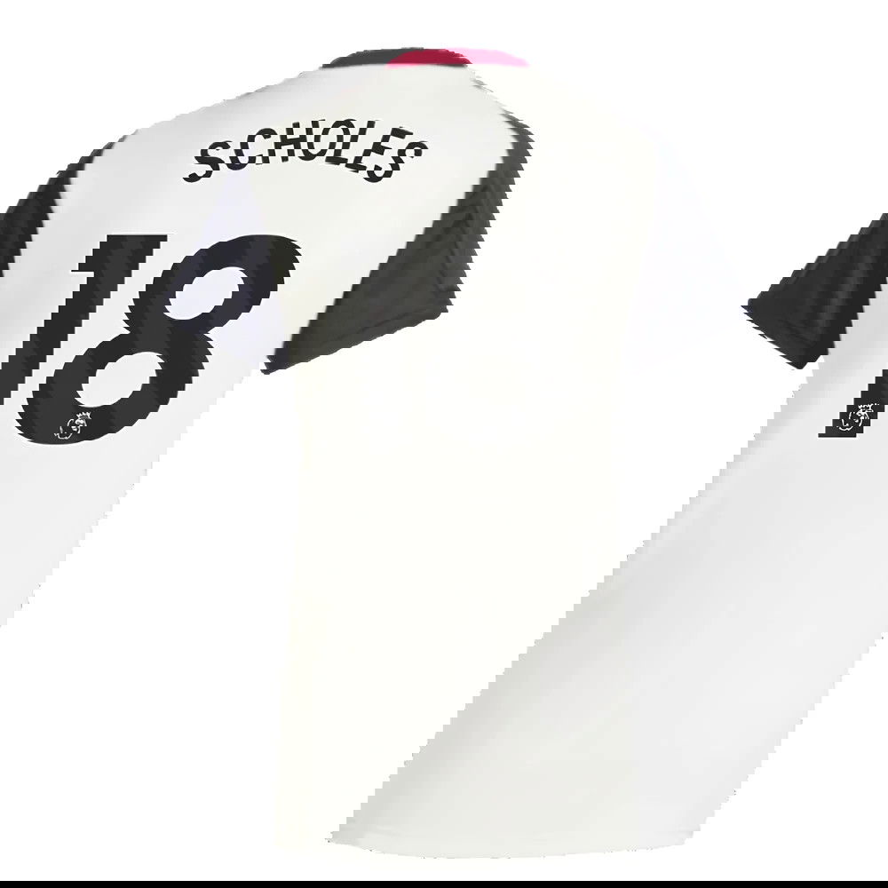 2025 Man Utd Training Jersey (Off White) - Womens (Scholes 18)