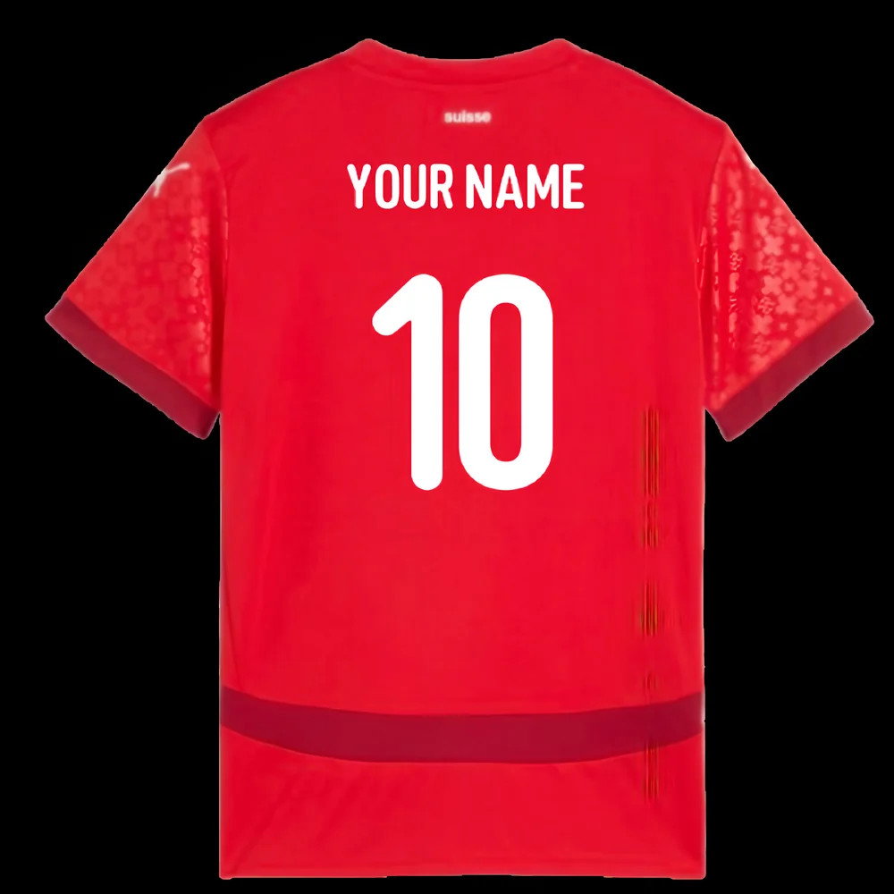 2025 Switzerland EUR25 Home Shirt (Kids) (Your Name)