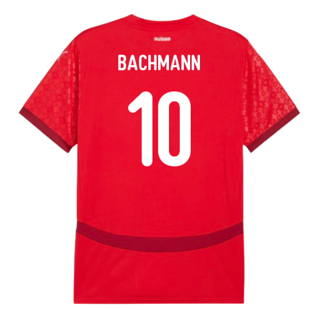 2025 Switzerland EUR25 Home Shirt (Unisex) (Bachmann 10)