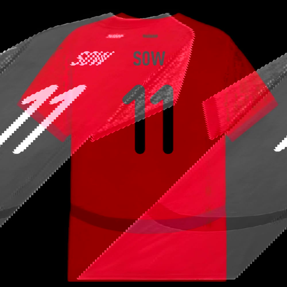 2025 Switzerland EUR25 Home Shirt (Unisex) (Sow 11)