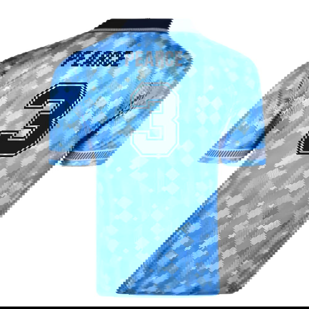 Score Draw England 1990 Third World Cup Finals Retro Football Shirt (Pearce 3)