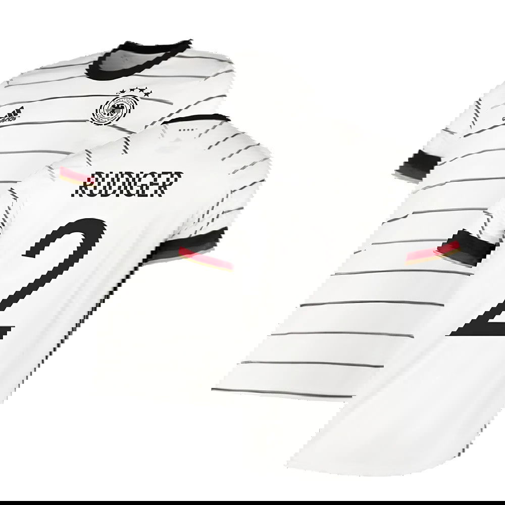 2020-2021 Germany Home Adidas Football Shirt (RUDIGER 2)