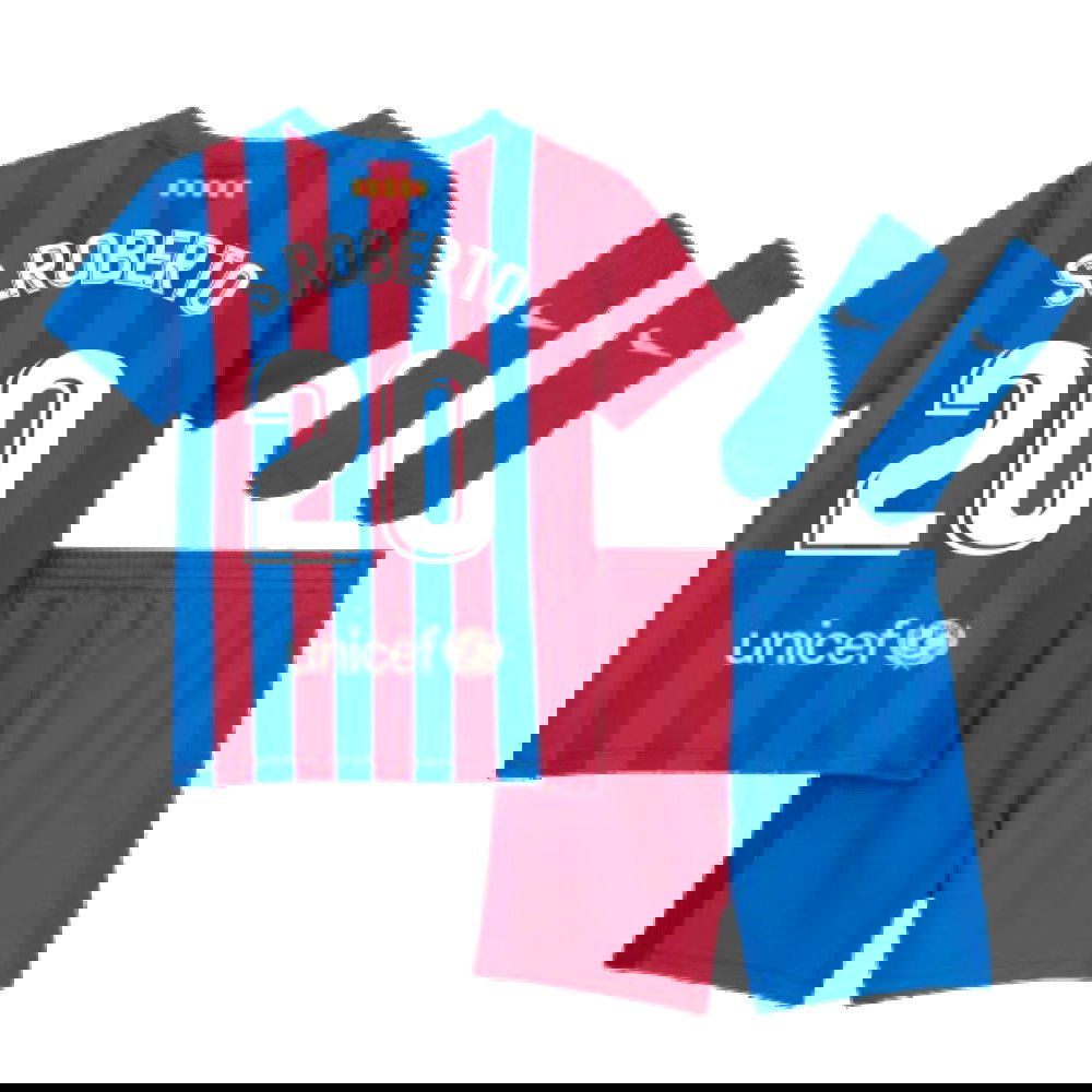 2021-2022 Barcelona Vapor Match Home Shirt (S.ROBERTO 20)