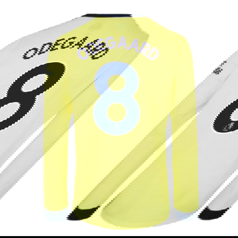 Arsenal 2021-2022 Long Sleeve Away Shirt (ODEGAARD 8)