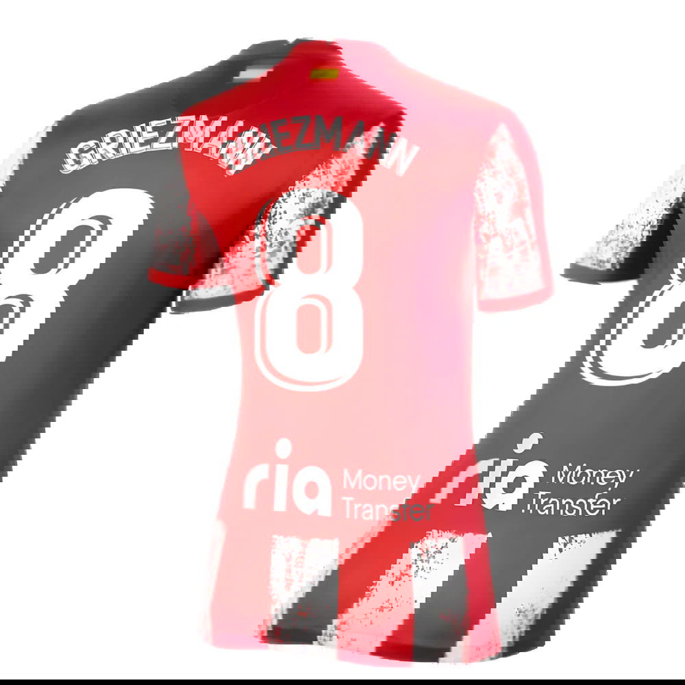 2021-2022 Atletico Madrid Womens Home Shirt (GRIEZMANN 8)