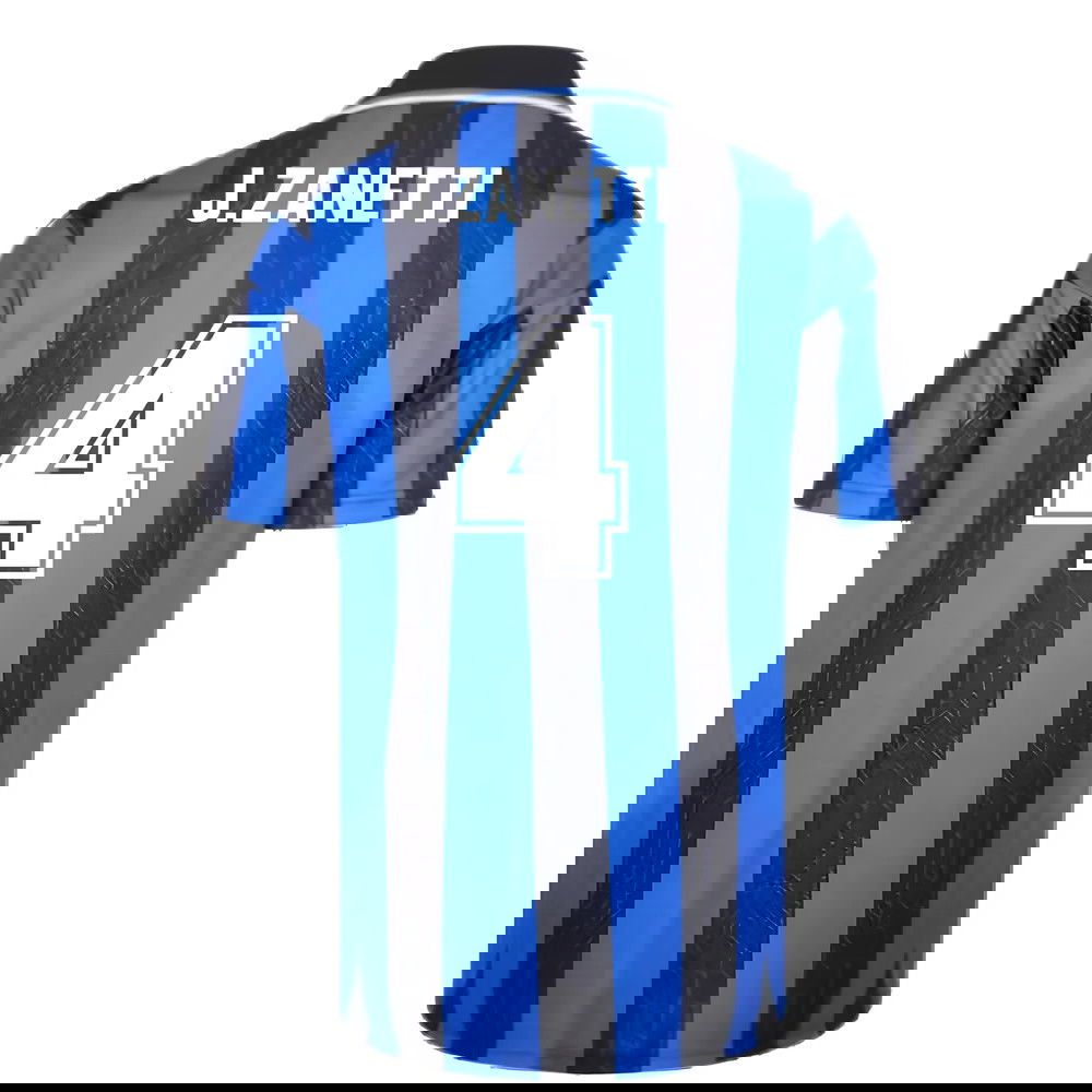 1998 Inter Milan Score Draw Home Shirt (J.ZANETTI 4)