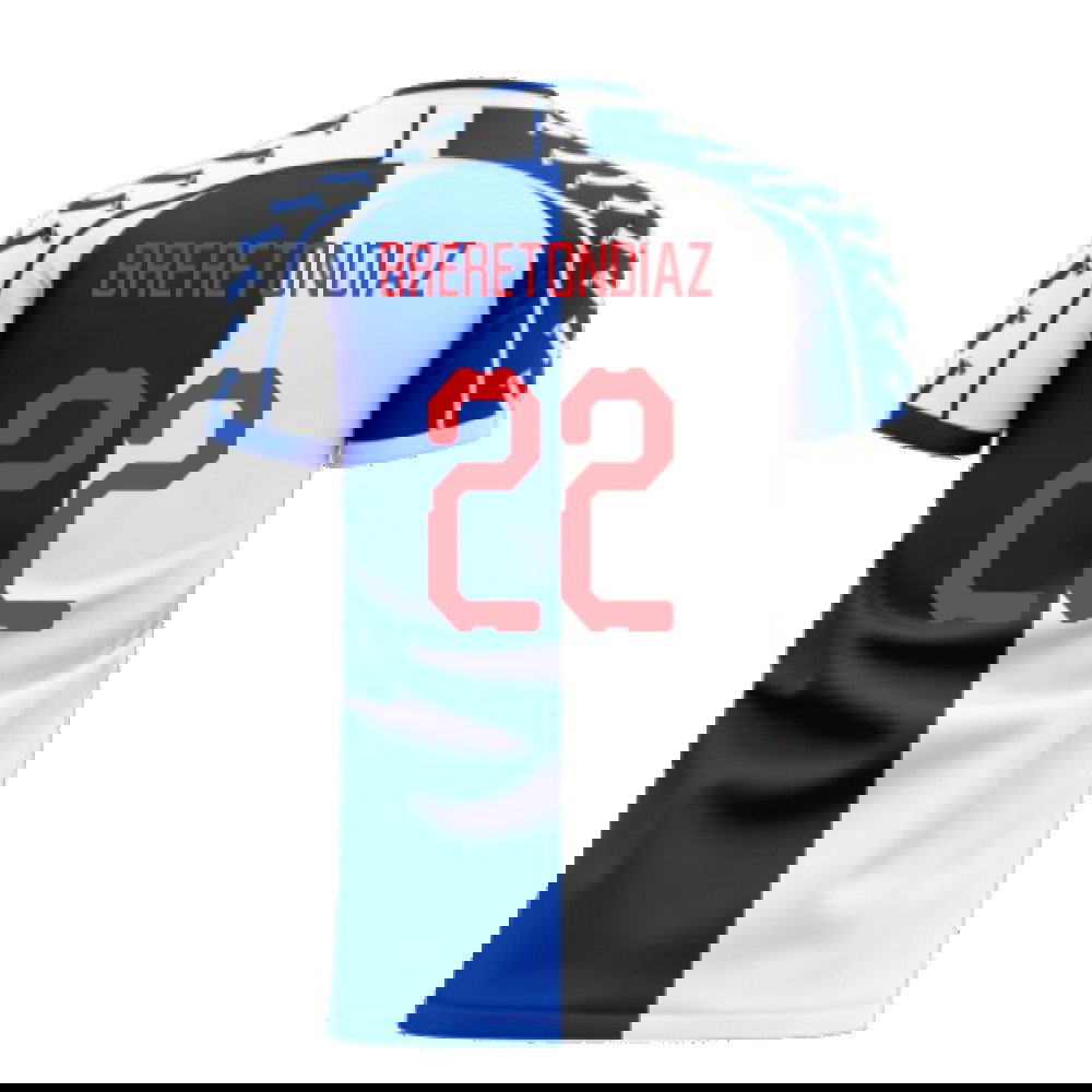  Blackburn 2025-2026 Home Concept Football Kit (Viper) (Brereton Diaz 22)