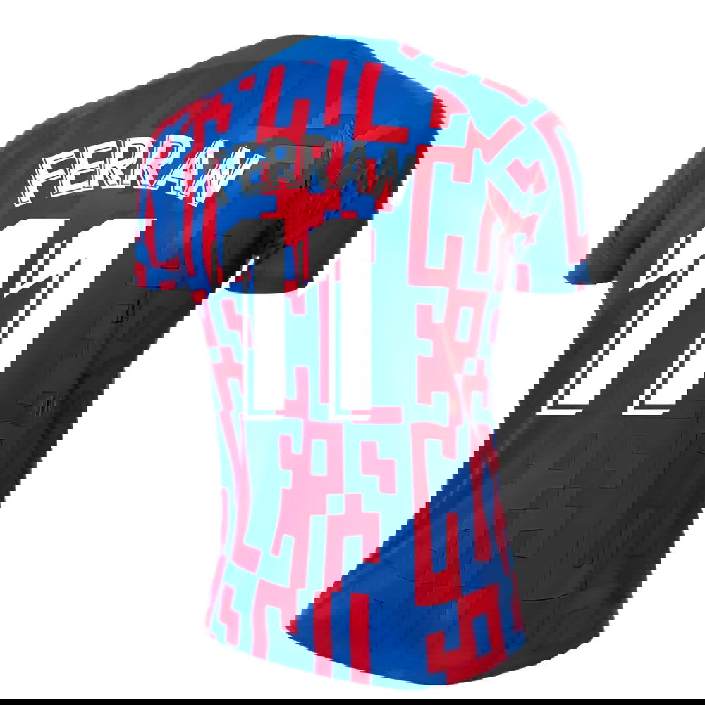 2022-2023 Barcelona Pre-Match Training Shirt (Blue) - Ladies (FERRAN 11)