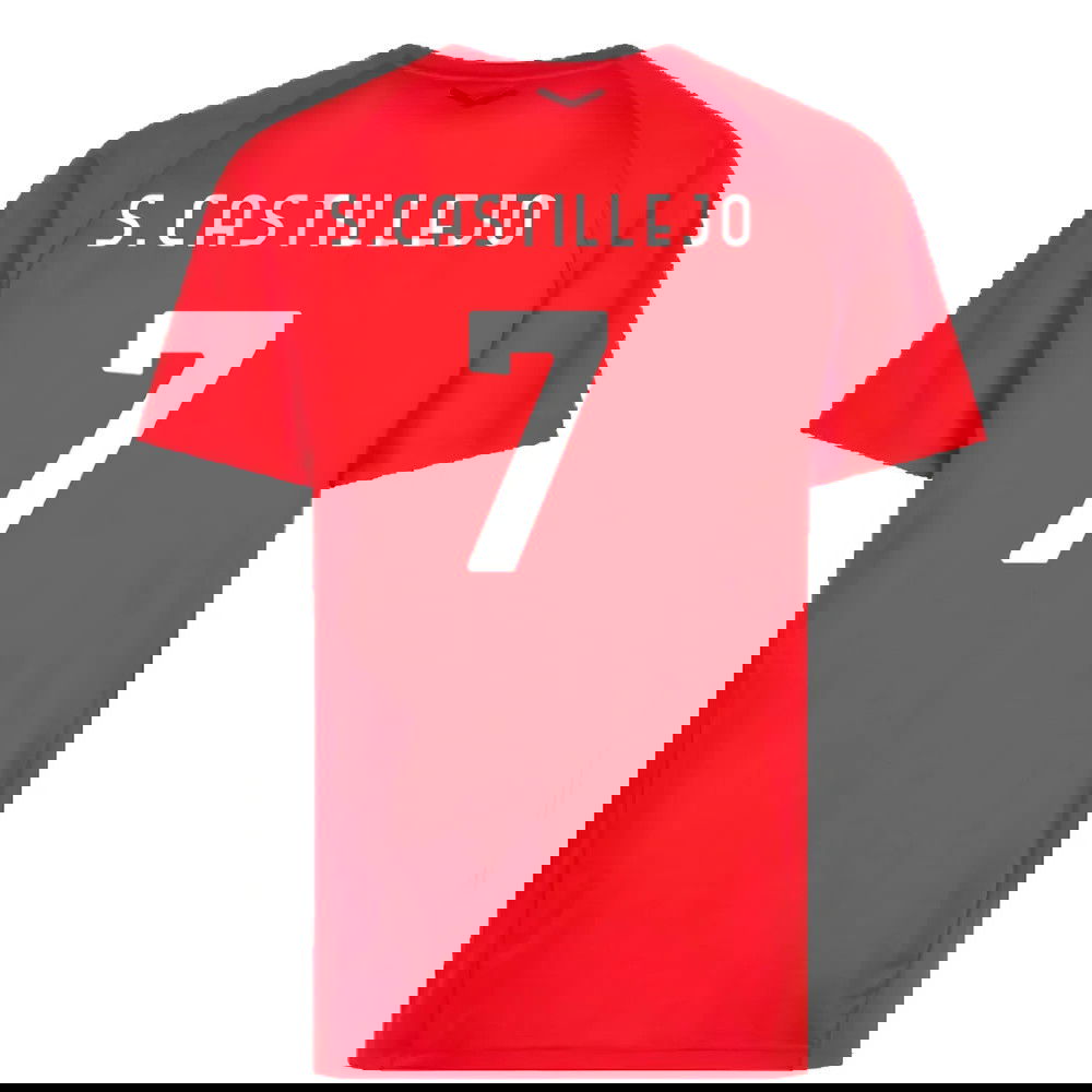 2022-2023 AC Milan Casuals Tee (Red) (S.CASTILLEJO 7)