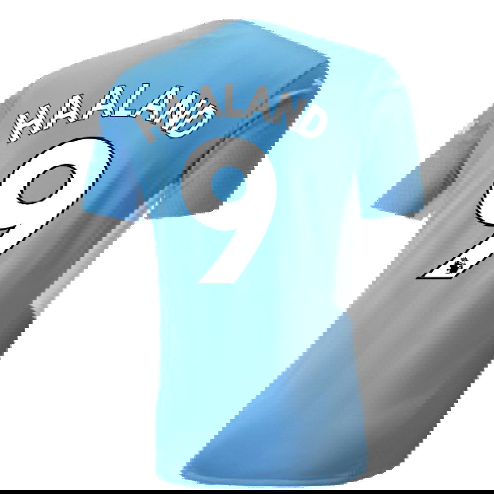 2021-2022 Man City Authentic Home Shirt (HAALAND 9)