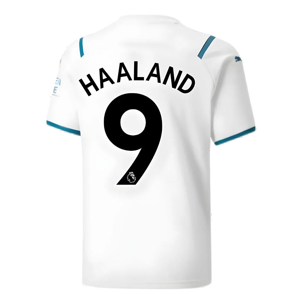 2021-2022 Man City Away Shirt (Kids) (HAALAND 9)