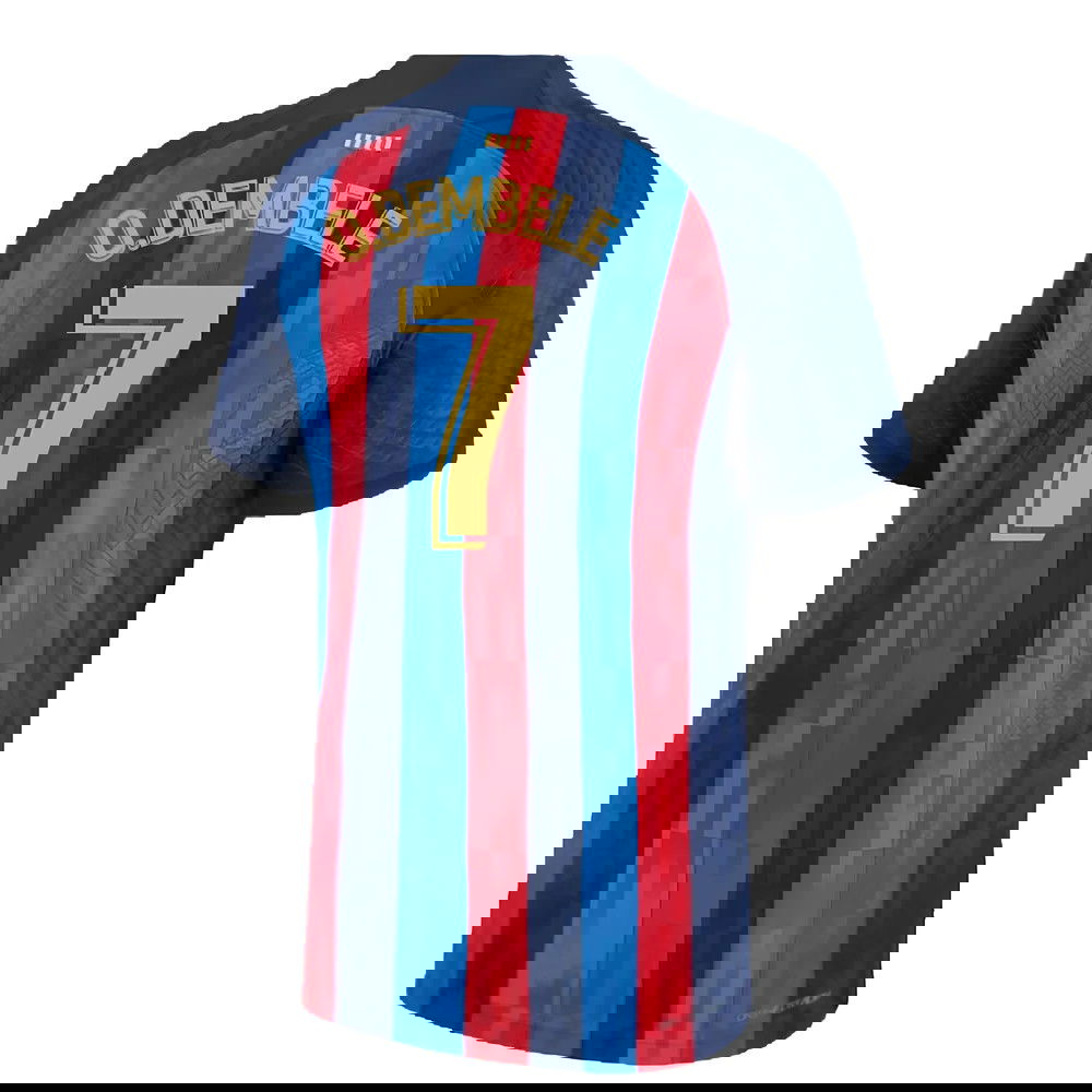 2022-2023 Barcelona CL Training Shirt (Grey) (O.DEMBELE 7)