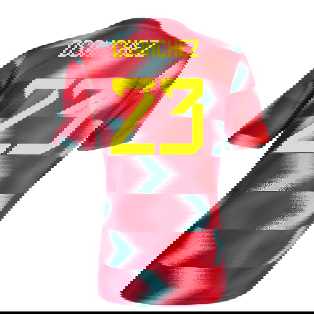 2022-2023 Colombia Pre-Match Shirt (Red) (D.SANCHEZ 23)