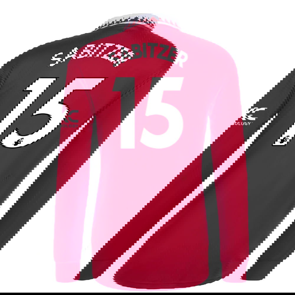 2022-2023 Man Utd Long Sleeve Home Shirt (Sabitzer 15)