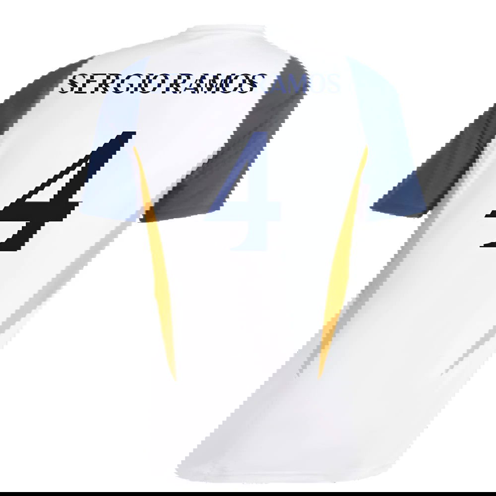 2023-2024 Real Madrid Training Shirt (White) (Sergio Ramos 4)