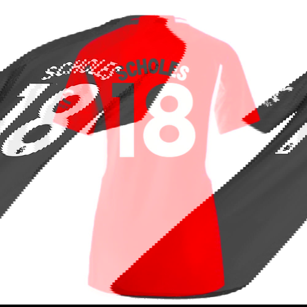 2023-2024 Man Utd Authentic Home Shirt (Ladies) (Scholes 18)