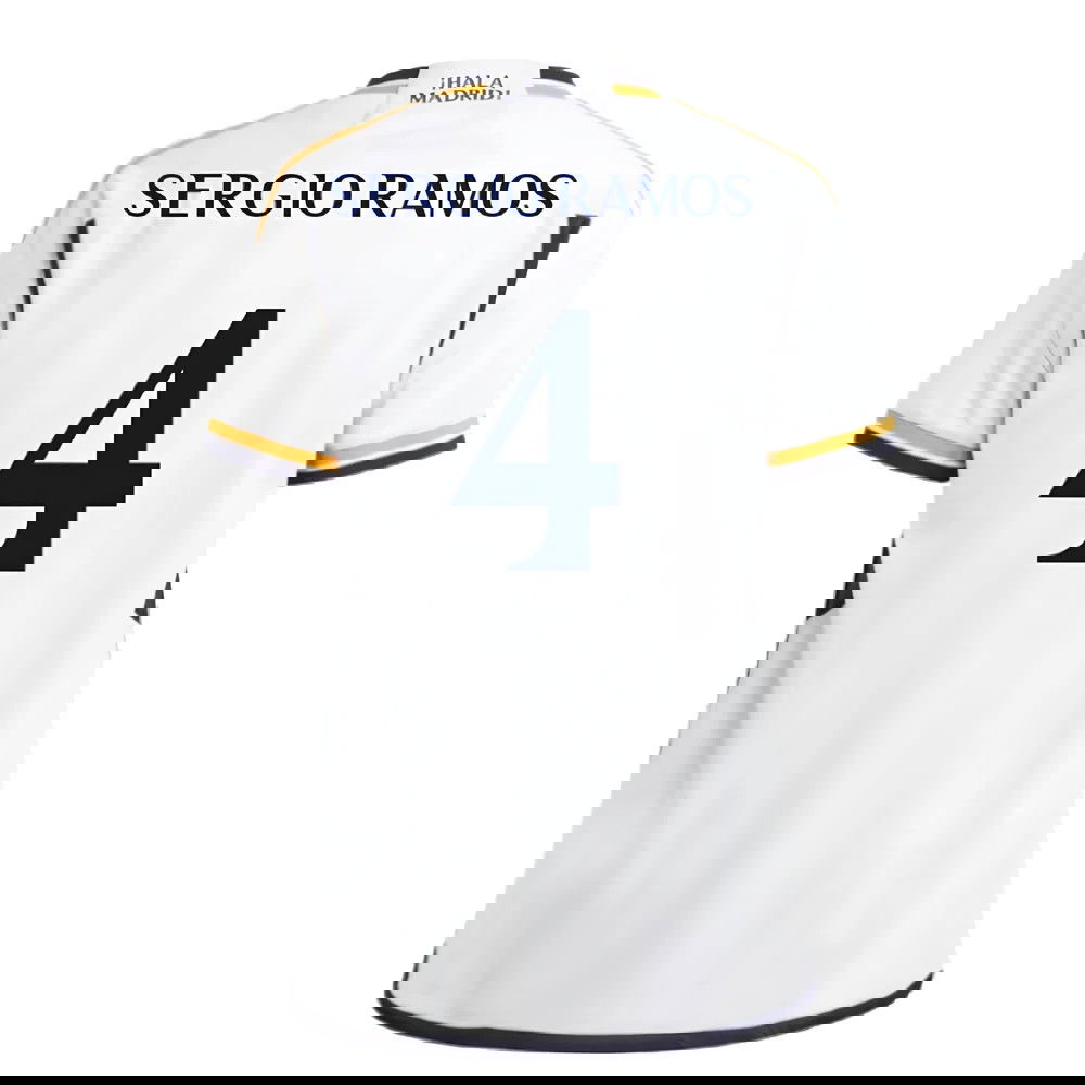 2023-2024 Real Madrid Home Shirt (Kids) (Sergio Ramos 4)