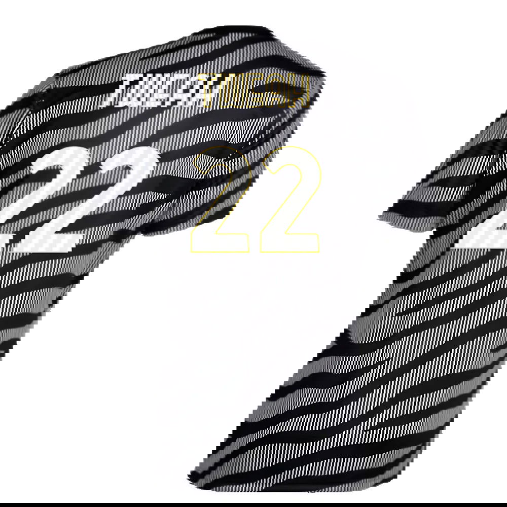 2023-2024 Juventus Pre-Match Shirt (Black) (T Weah 22)