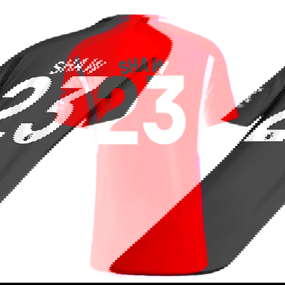 2023-2024 Man Utd Authentic Home Shirt (Shaw 23)