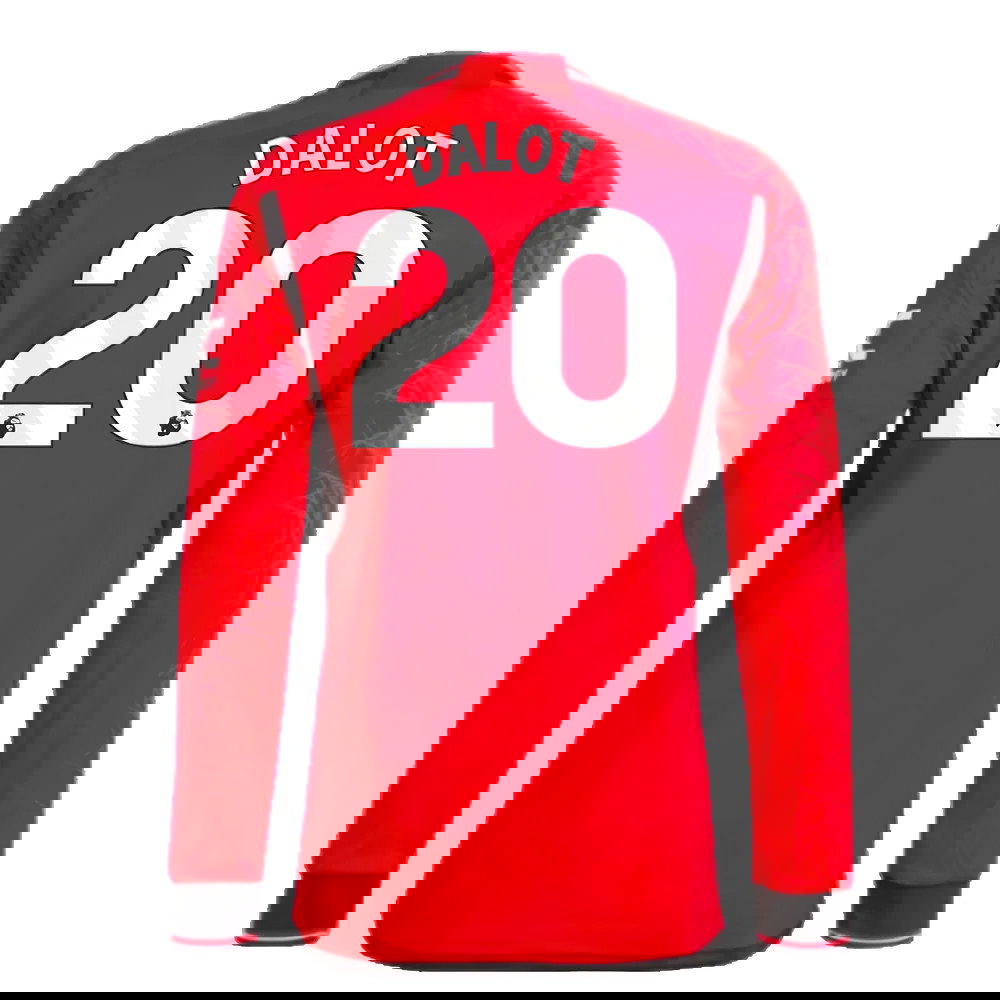 2023-2024 Man Utd Long Sleeve Home Shirt (Dalot 20)