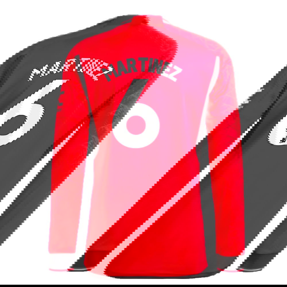 2023-2024 Man Utd Long Sleeve Home Shirt (Martinez 6)