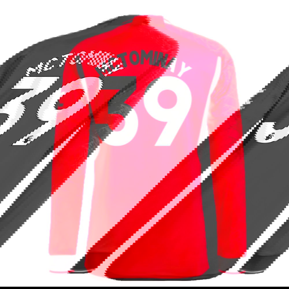 2023-2024 Man Utd Long Sleeve Home Shirt (McTominay 39)
