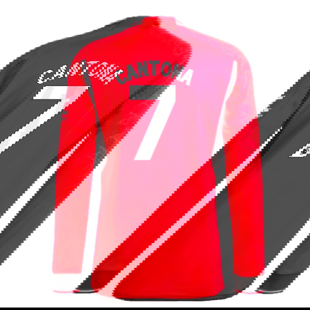 2023-2024 Man Utd Long Sleeve Home Shirt (Cantona 7)