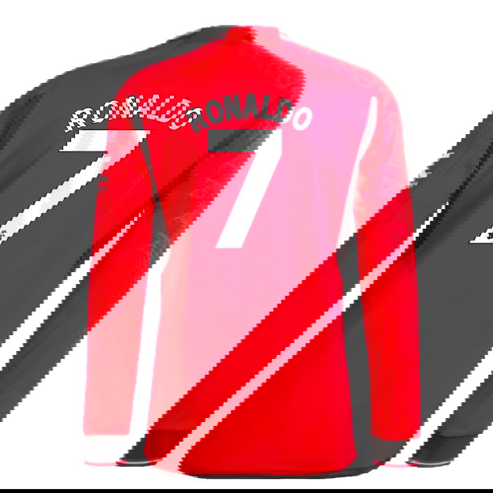 2023-2024 Man Utd Long Sleeve Home Shirt (Ronaldo 7)