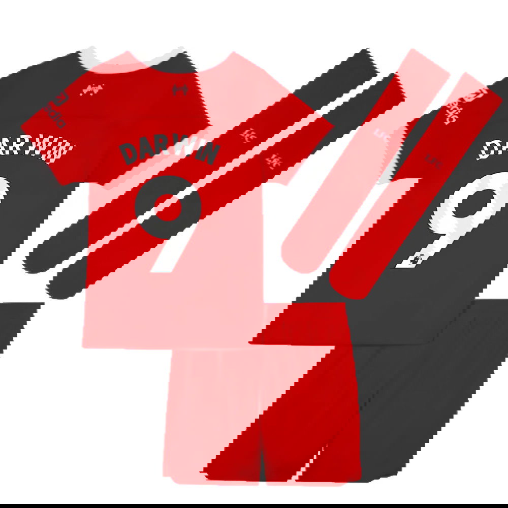 2023-2024 Liverpool Home Little Boys Mini Kit (Darwin 9)
