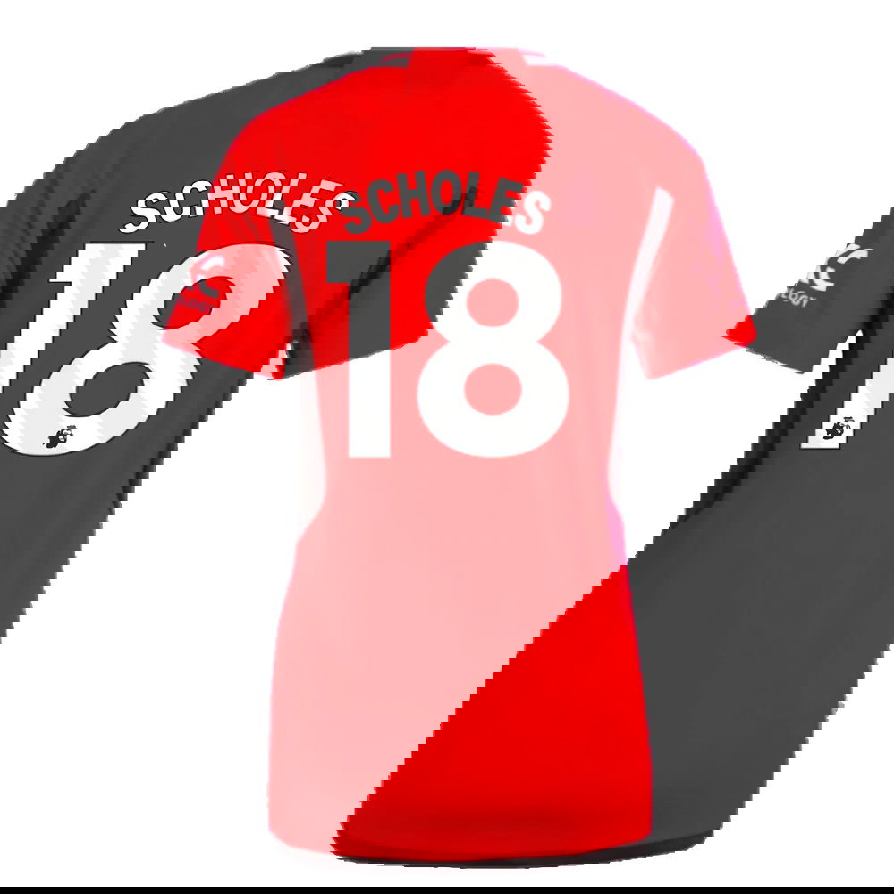 2023-2024 Man Utd Home Shirt (Ladies) (Scholes 18)