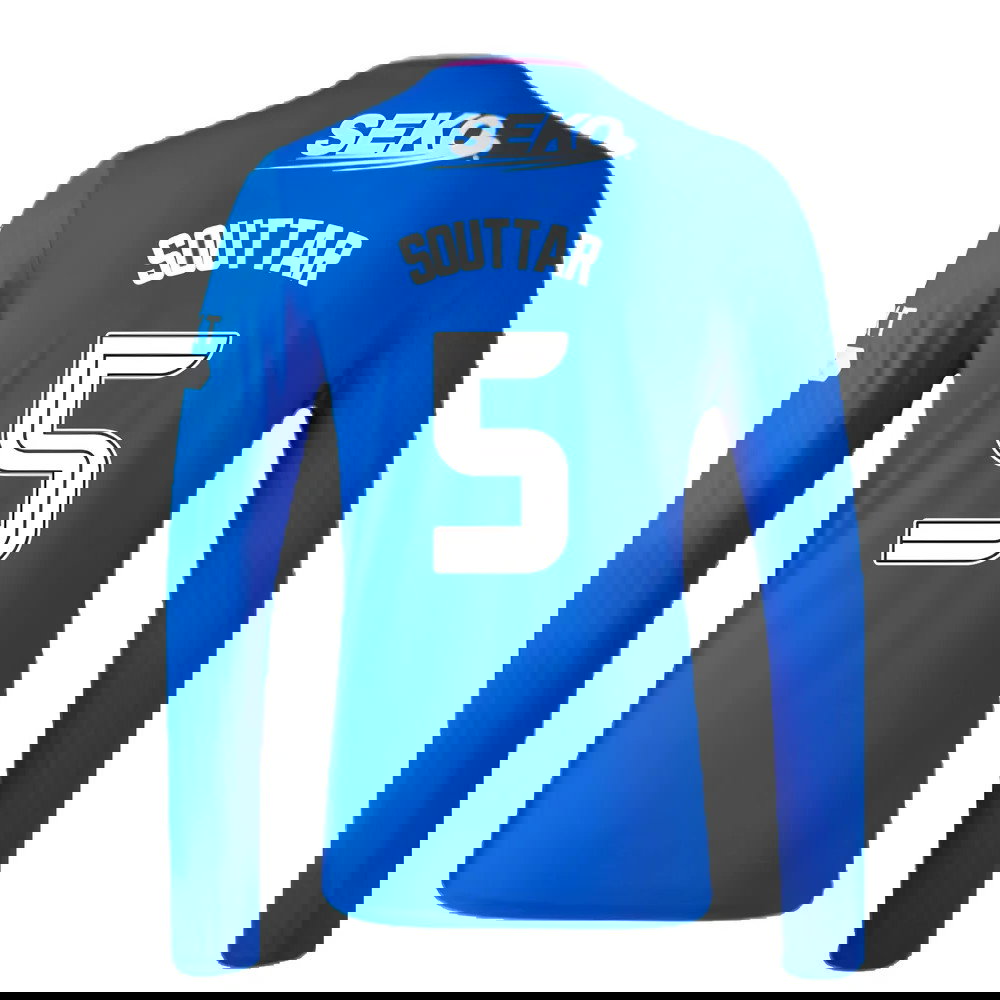 2023-2024 Rangers Long Sleeve Home Shirt (Souttar 5)